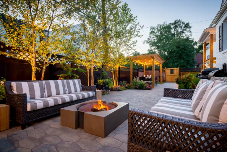 Fire Pit and Pergola Retreat in Wynnewood